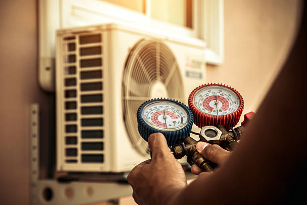 Professional Ac Installation technician working in Central Village, CT